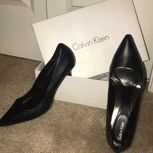 Calvin Klein Black Heels size 9 1/2